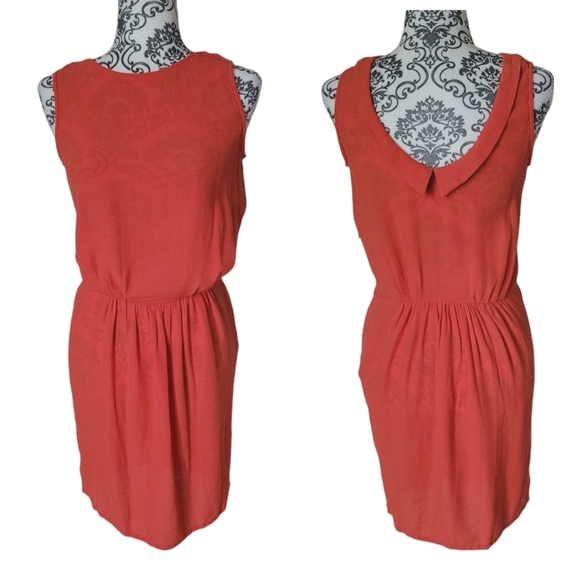 Sessun orange sleeveless midi dress size medium - Picture 1 of 11